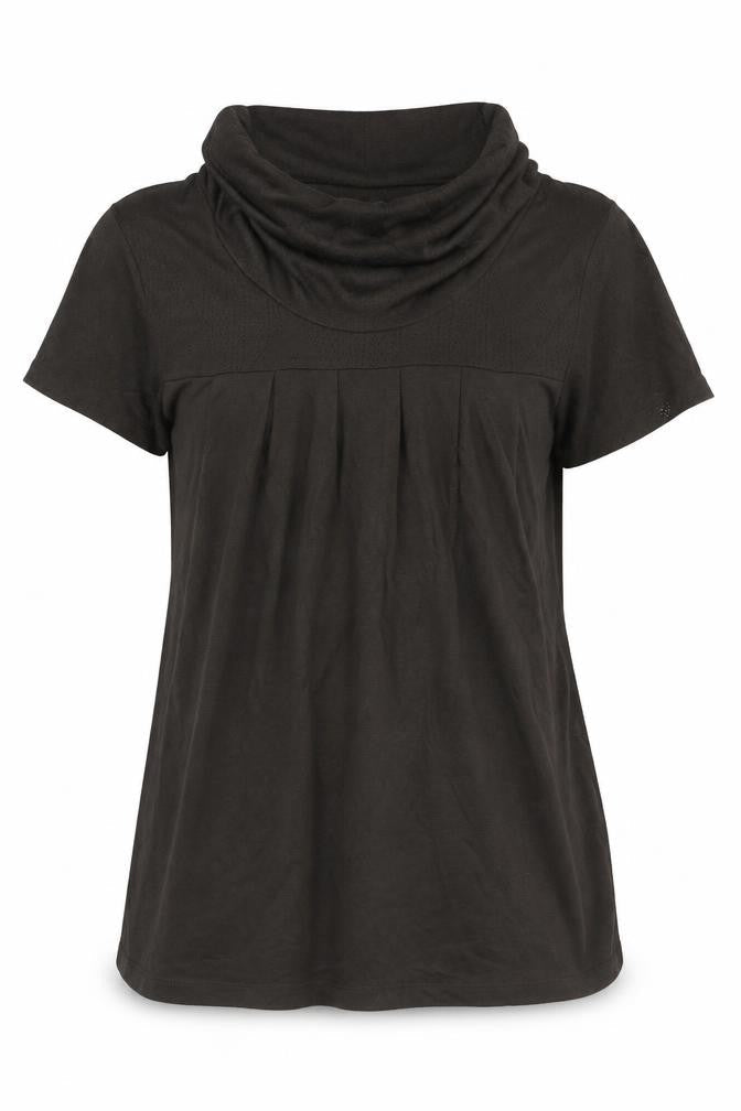 H&M Womens Brown  Viscose Jersey T-Shirt Size M Roll Neck