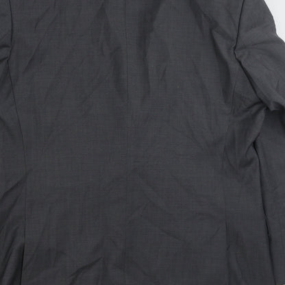 F&F Mens Grey  Wool Jacket Suit Jacket Size 42