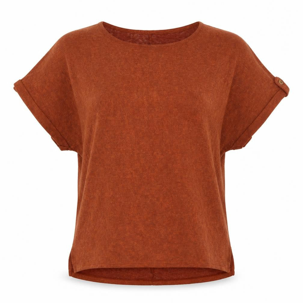 PEP & CO  Womens Brown  100% Polyester Tunic Sweatshirt Size 8  Pullover
