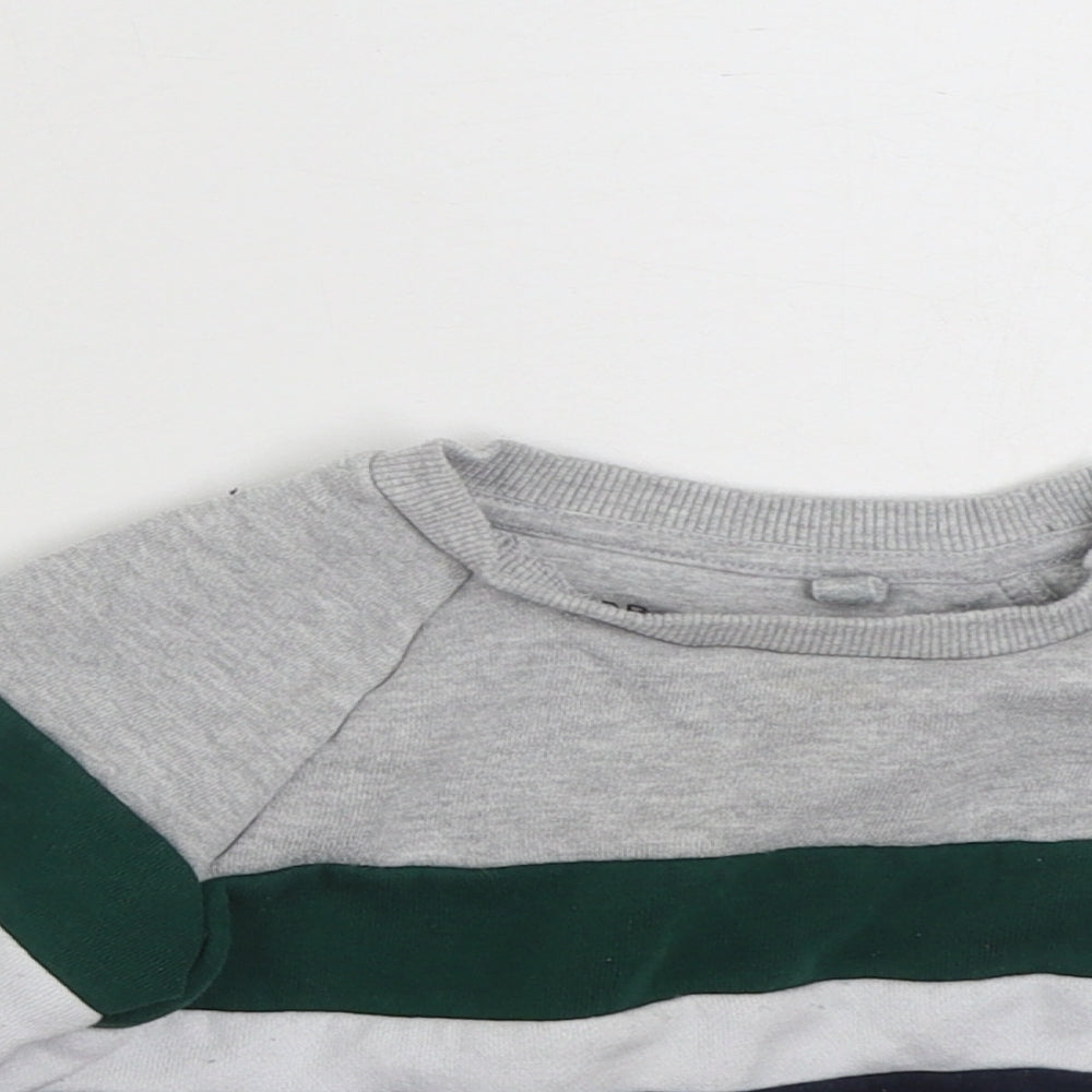 Primark Boys Multicoloured Colourblock Cotton Pullover Sweatshirt Size 2-3 Years  Pullover