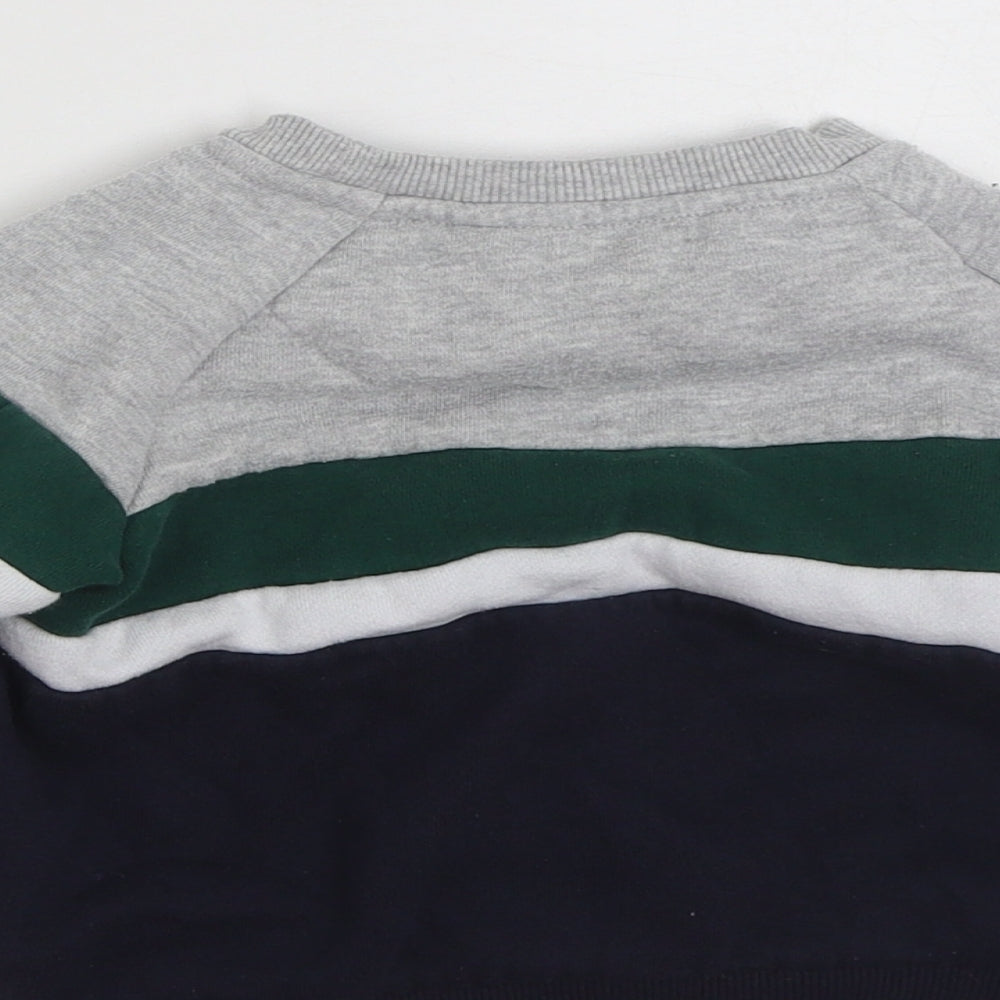 Primark Boys Multicoloured Colourblock Cotton Pullover Sweatshirt Size 2-3 Years  Pullover