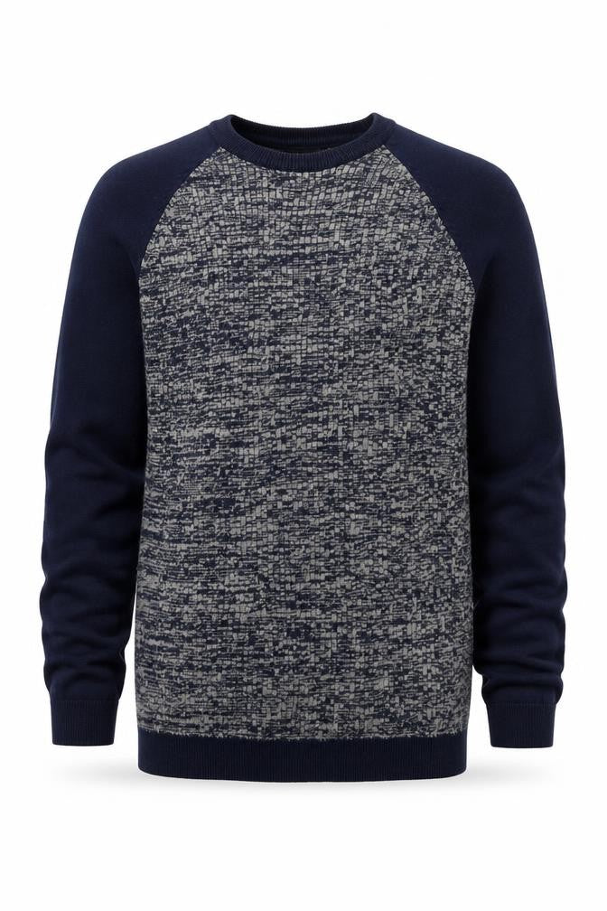 Matalan Mens Blue Crew Neck  Cotton Pullover Jumper Size M