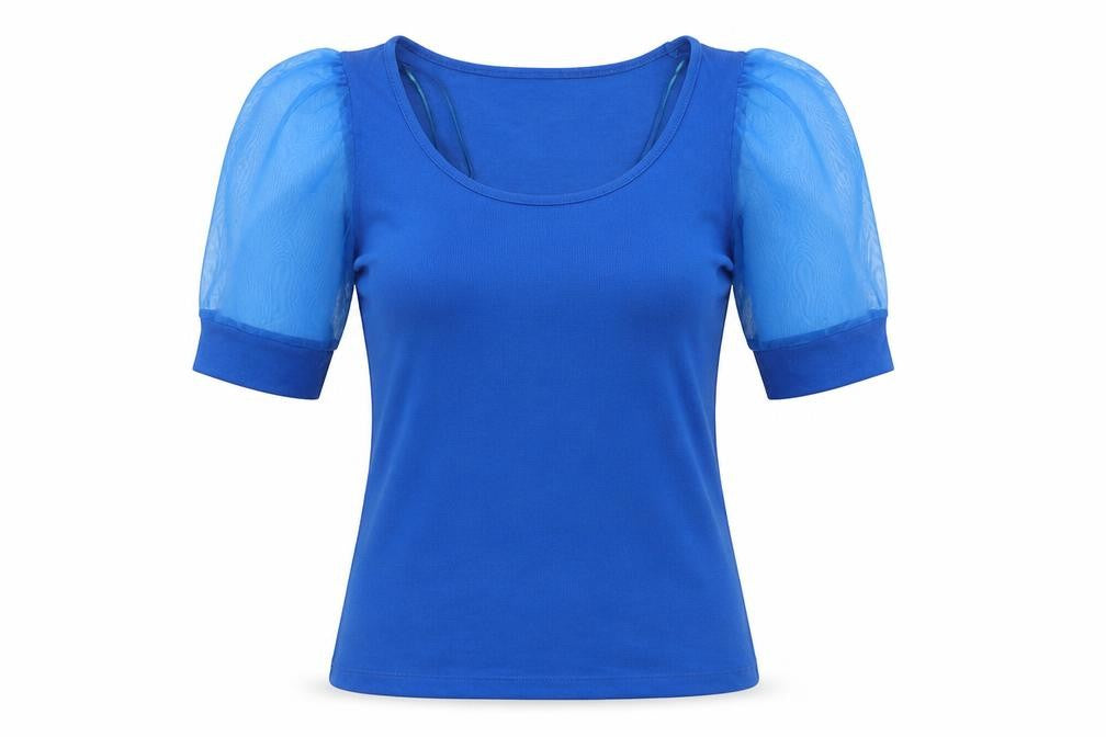 Gallery Womens Blue Scoop Neck  Polyester Pullover Jumper Size 8   - Size 8/10