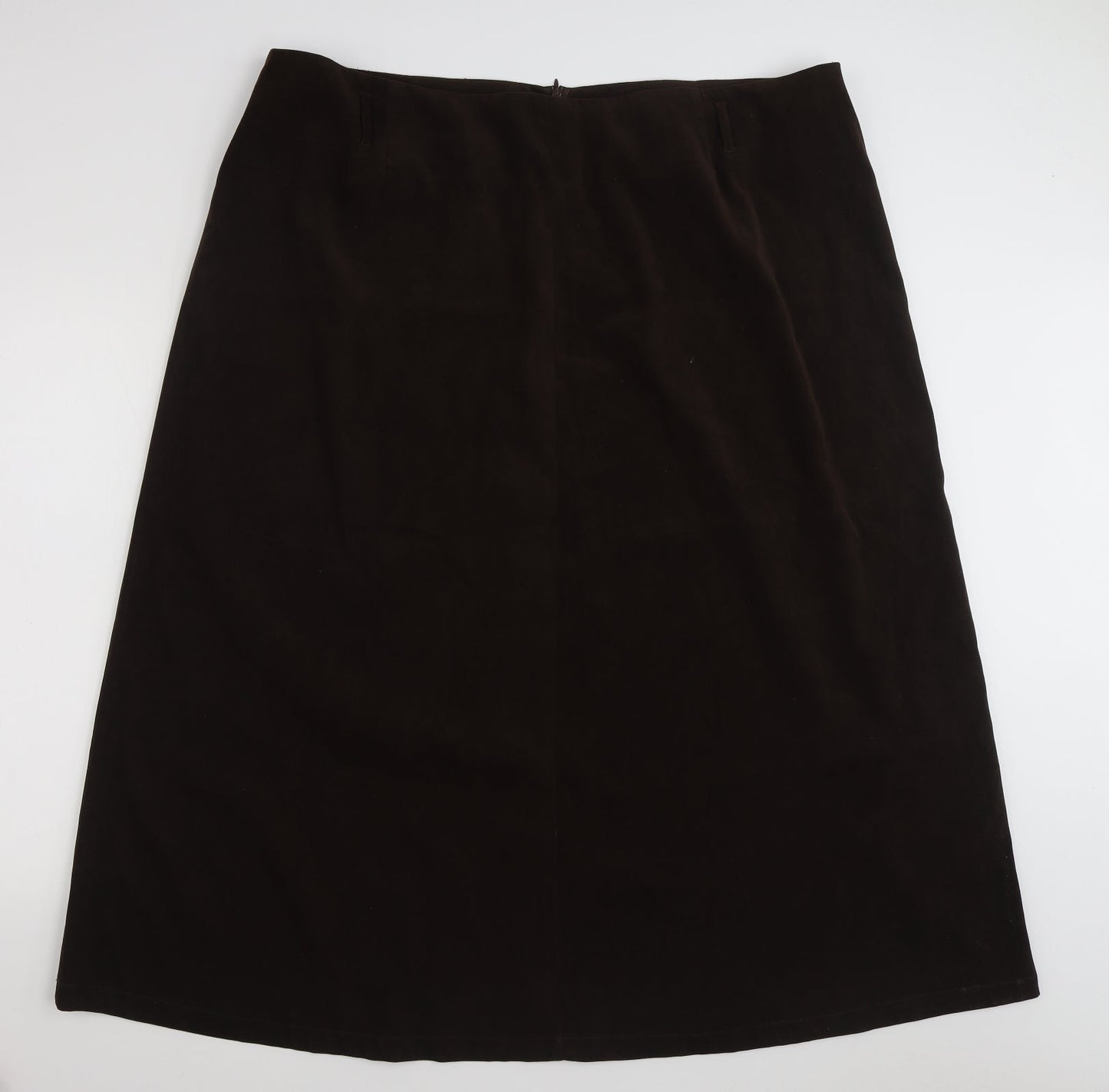 essence Womens Brown  Polyester Maxi Skirt Size 26   Zip