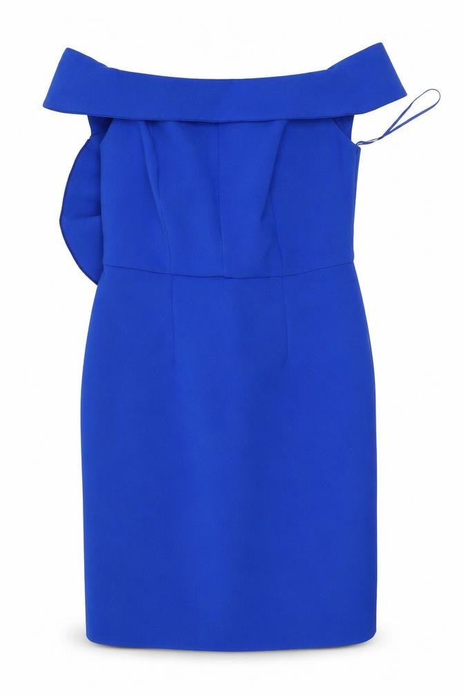 River Island Womens Blue  Polyester Bodycon  Size 6  Off the Shoulder