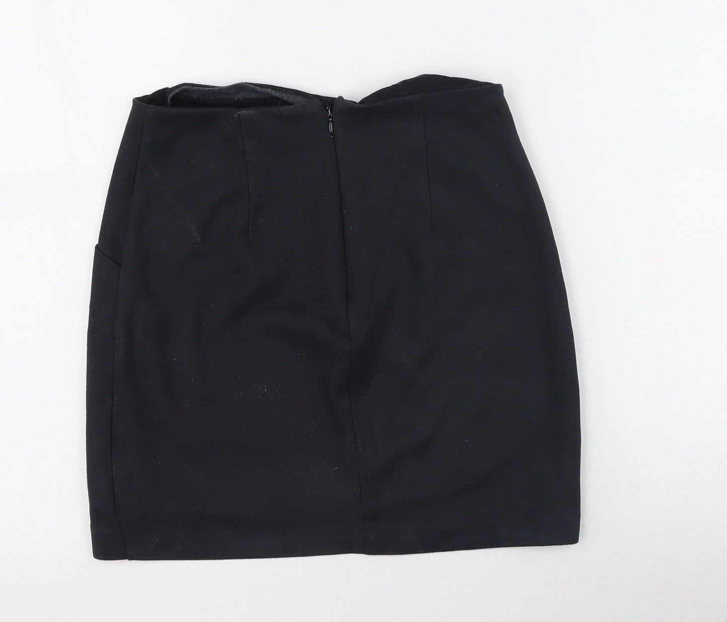 River Island Womens Black  Polyester Straight & Pencil Skirt Size 6