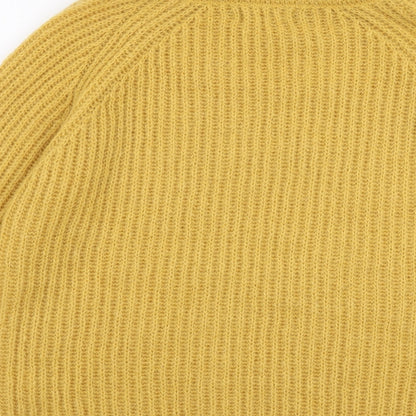 Preloved Yida Womens Yellow Roll Neck  Polyester Pullover Jumper Size M - Label