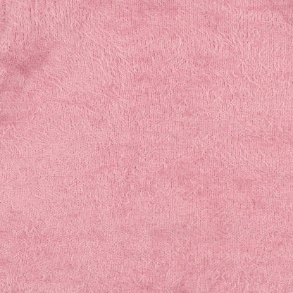 Fig Womens Pink Round Neck  Nylon Pullover Jumper Size S