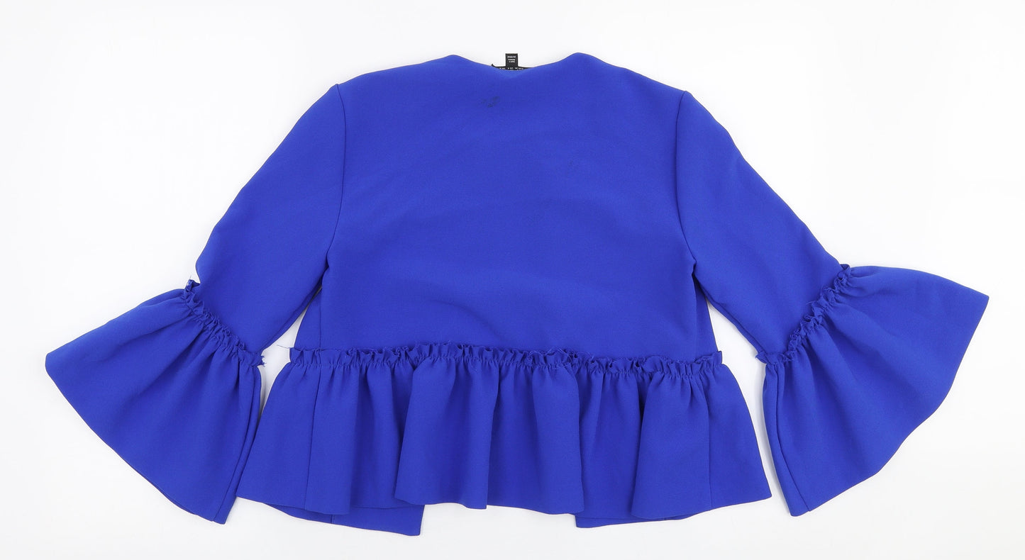 Topshop Womens Blue   Jacket Blazer Size 8