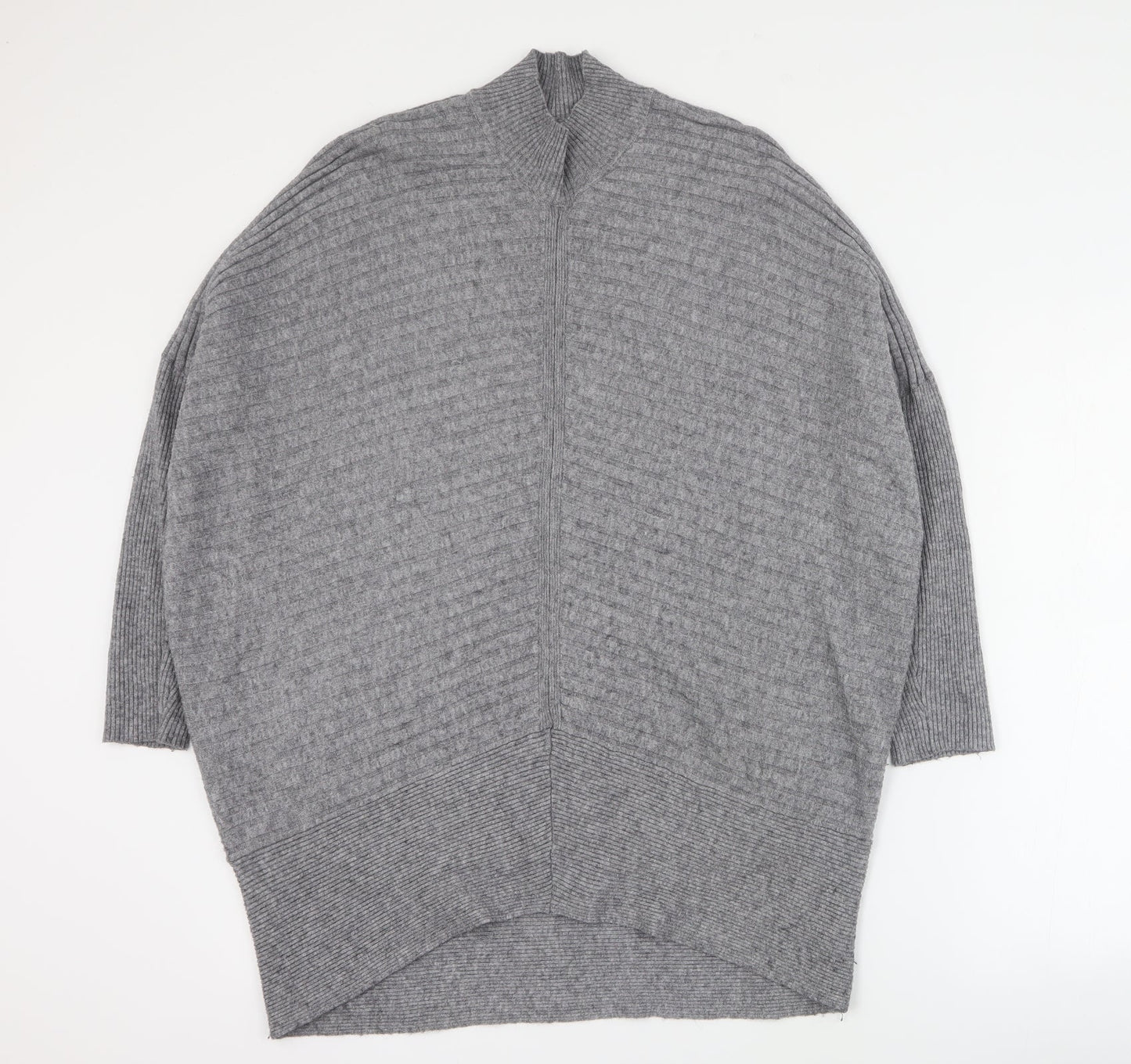 River Island Womens Grey  Viscose Jumper Dress  Size S  Halter Pullover