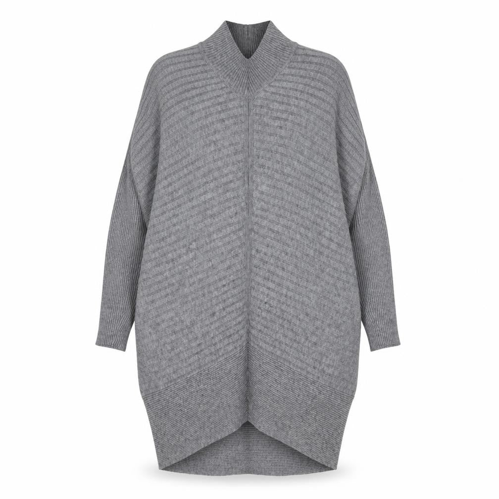 River Island Womens Grey  Viscose Jumper Dress  Size S  Halter Pullover