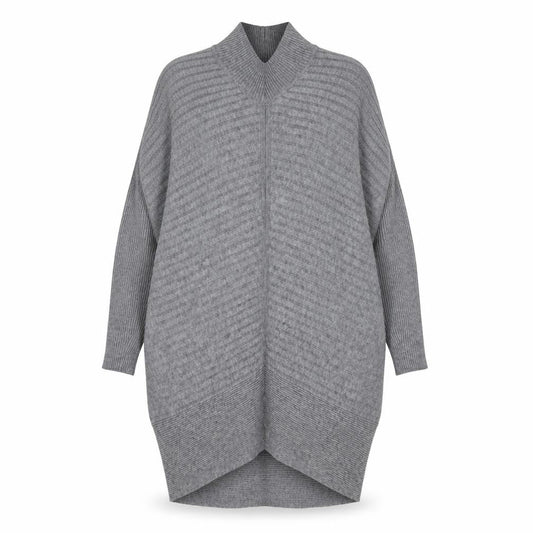 River Island Womens Grey  Viscose Jumper Dress  Size S  Halter Pullover
