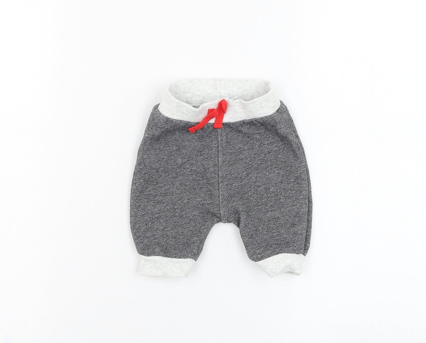 Blue Zoo Boys Grey  Cotton Jogger Trousers Size 0-3 Months  Pullover