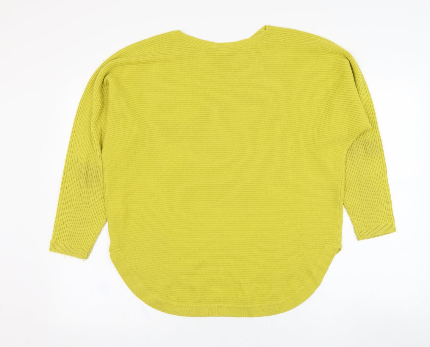 Principles Womens Yellow Round Neck  Acrylic Pullover Jumper Size 14