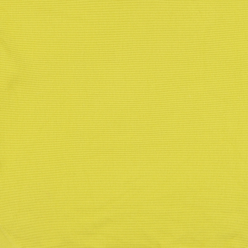 Principles Womens Yellow Round Neck  Acrylic Pullover Jumper Size 14