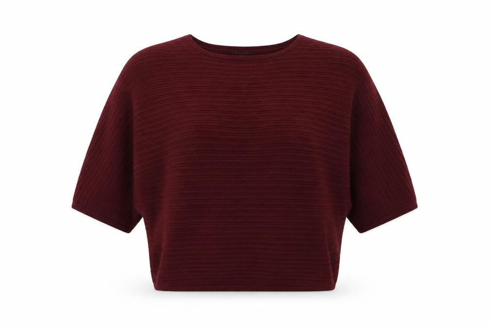 F&F Womens Red Round Neck  Polyester Pullover Jumper Size 10