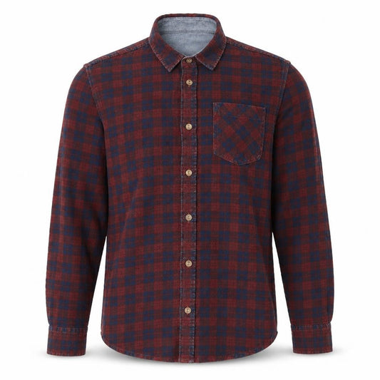 Brave Soul Mens Multicoloured Check Cotton  Button-Up Size S Collared