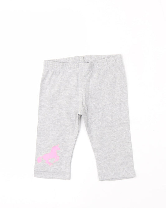 Pep&co Girls Grey  Cotton Jogger Trousers Size 18-24 Months