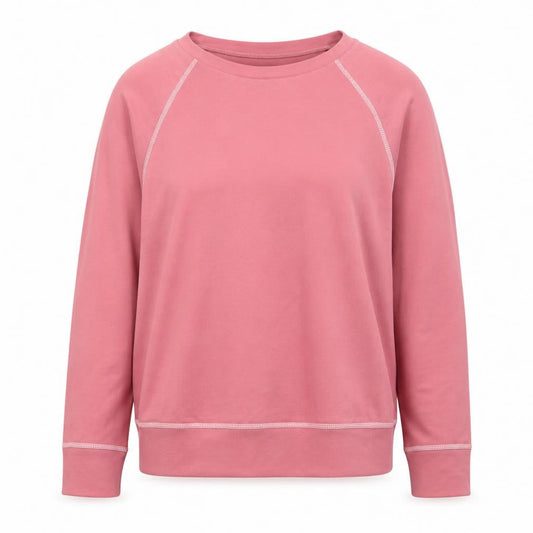 MissLook Womens Pink  Cotton Blend Pullover Sweatshirt Size M  Pullover