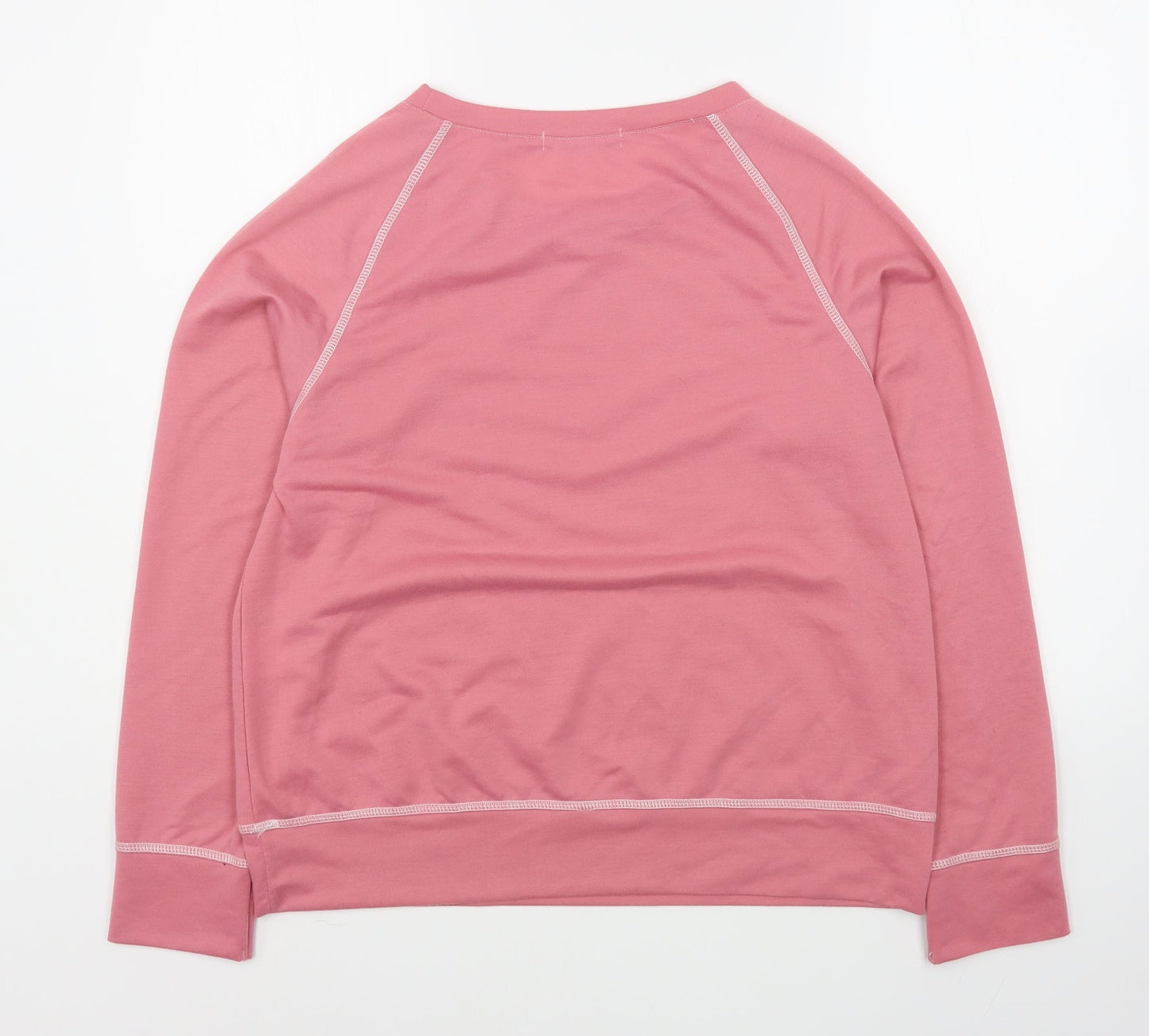 MissLook Womens Pink  Cotton Blend Pullover Sweatshirt Size M  Pullover