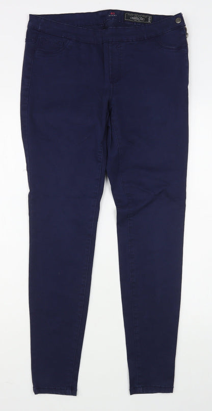 Preloved EDC Womens Blue  Cotton Jegging Jeans Size 12 L29 in Regular Zip - Front