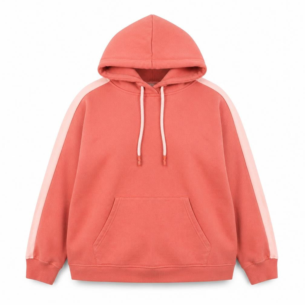 George Womens Orange  Cotton Pullover Hoodie Size S