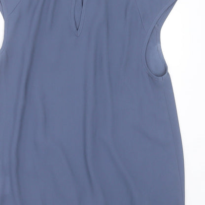 Warehouse Womens Grey  Polyester Basic Tank Size 8 Crew Neck