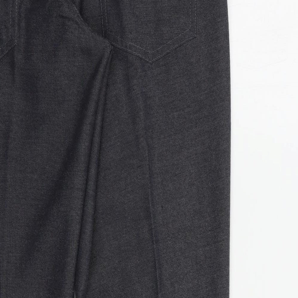 NEXT Mens Grey  Polyester Dress Pants Trousers Size 32 in L31 in Regular Button