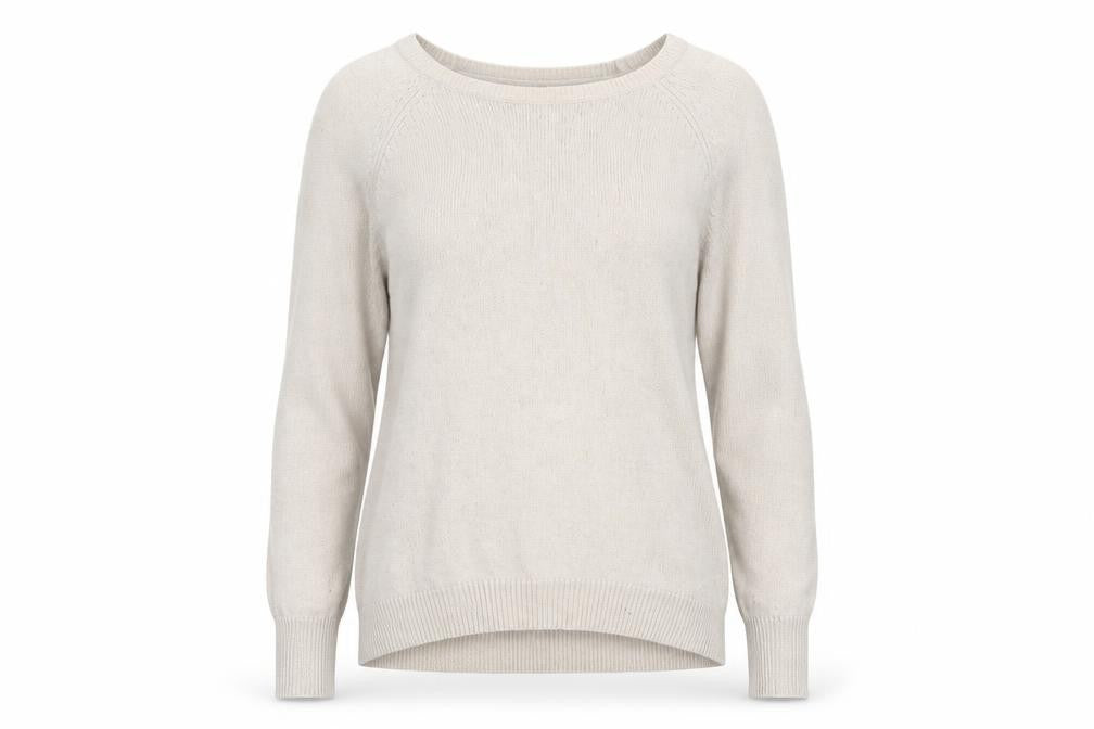 H&M Womens Beige Crew Neck  Polyamide Pullover Jumper Size M