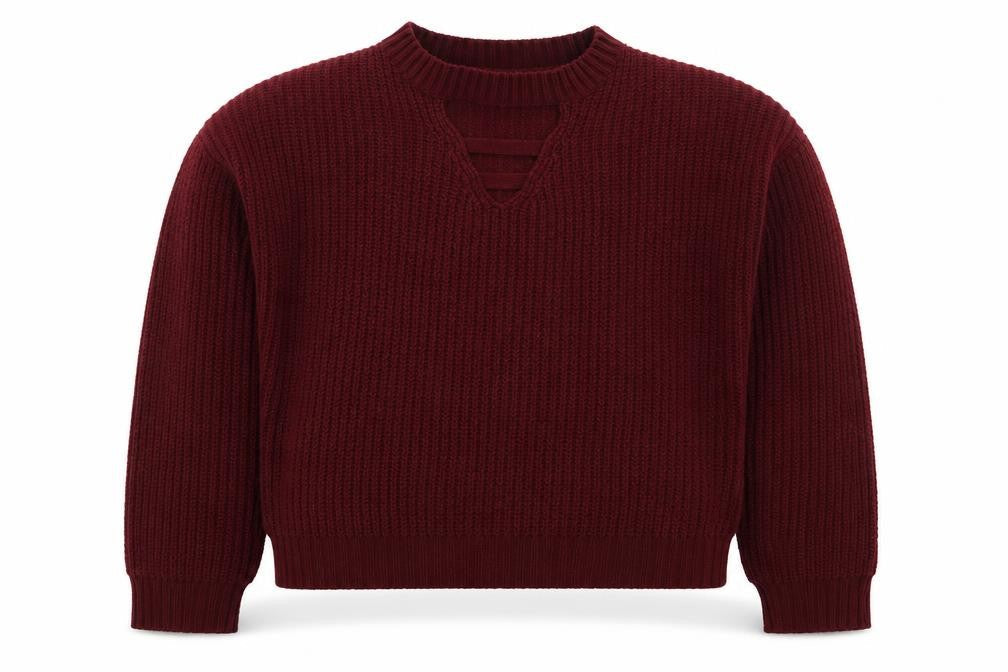 New Look Girls Red Crew Neck  Acrylic Pullover Jumper Size 14-15 Years  Pullover