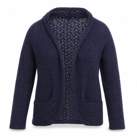 Oasis Womens Black V-Neck  Cotton Cardigan Jumper Size S