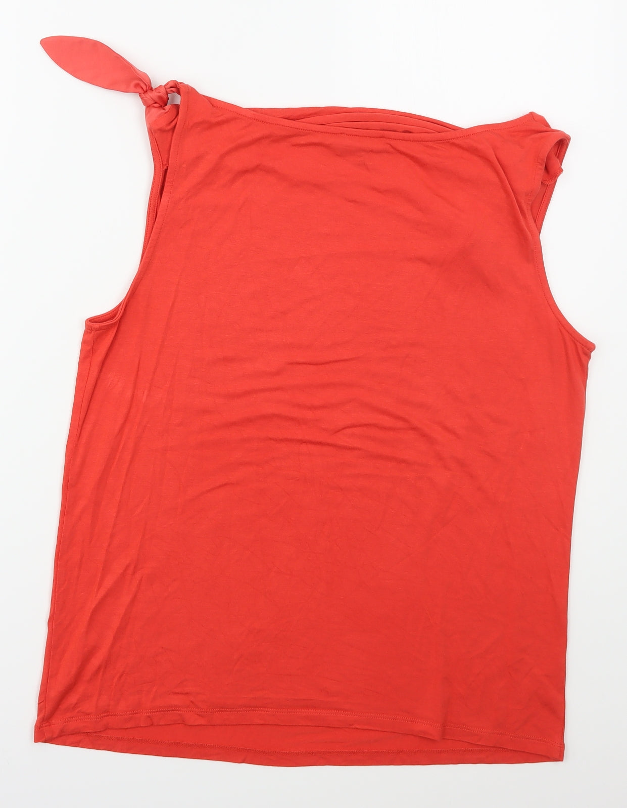 monari Womens Red  Viscose Basic Tank Size M Cowl Neck