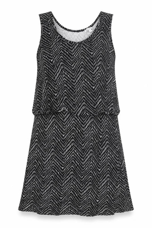 Target Womens Black Geometric Viscose A-Line  Size XL  V-Neck Pullover