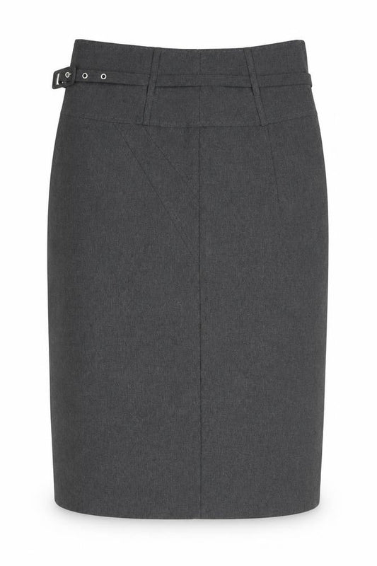 Atmosphere Womens Grey  Cotton A-Line Skirt Size 8   Zip