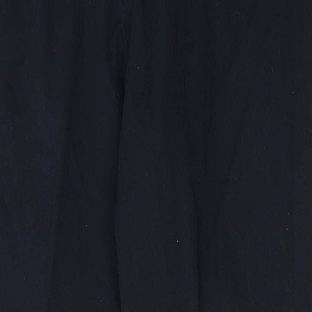 Debenhams Mens Blue  Cotton Trousers  Size 38 in L26 in Regular Button