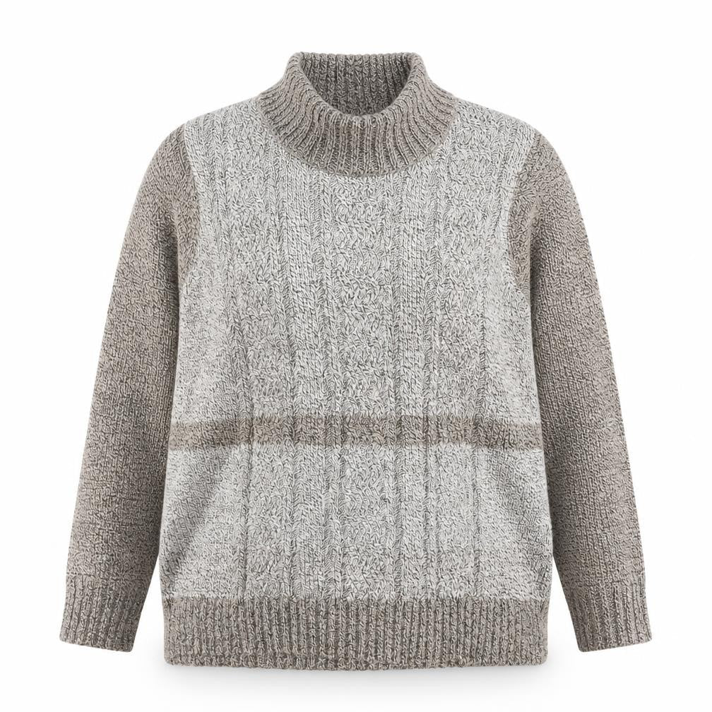 Bonmarché Womens Beige Roll Neck Acrylic Pullover Jumper Size XL