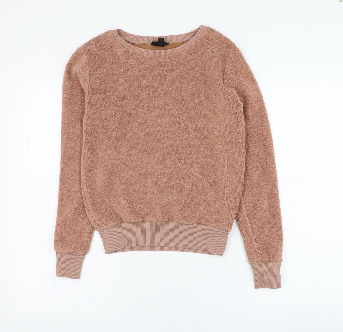 Topshop Womens Brown  Viscose Pullover Sweatshirt Size 8  Pullover