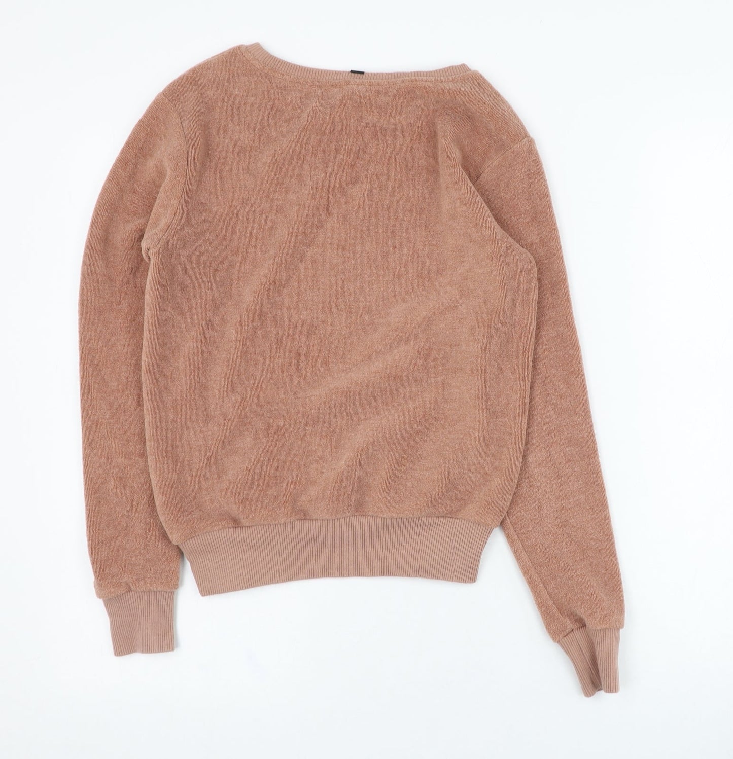 Topshop Womens Brown  Viscose Pullover Sweatshirt Size 8  Pullover