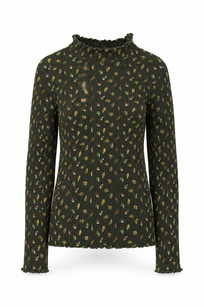 NEXT Womens Green Floral Cotton Pullover Sweatshirt Size 8  Pullover
