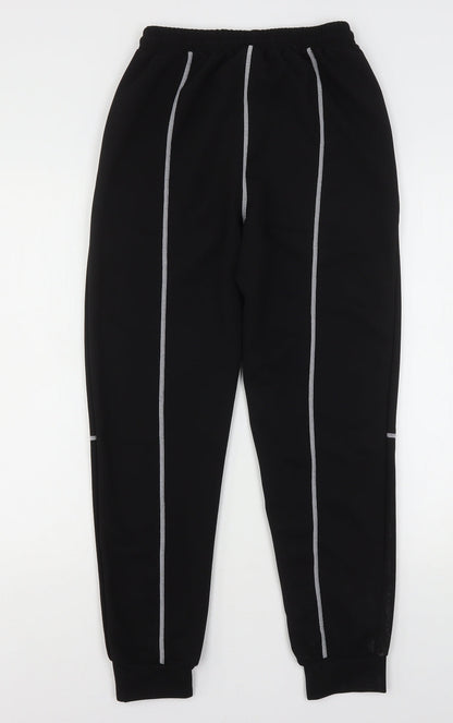 SHEIN Shien  Womens Black  Polyester Sweatpants Trousers Size S L28 in Regular Drawstring