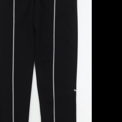 SHEIN Shien  Womens Black  Polyester Sweatpants Trousers Size S L28 in Regular Drawstring
