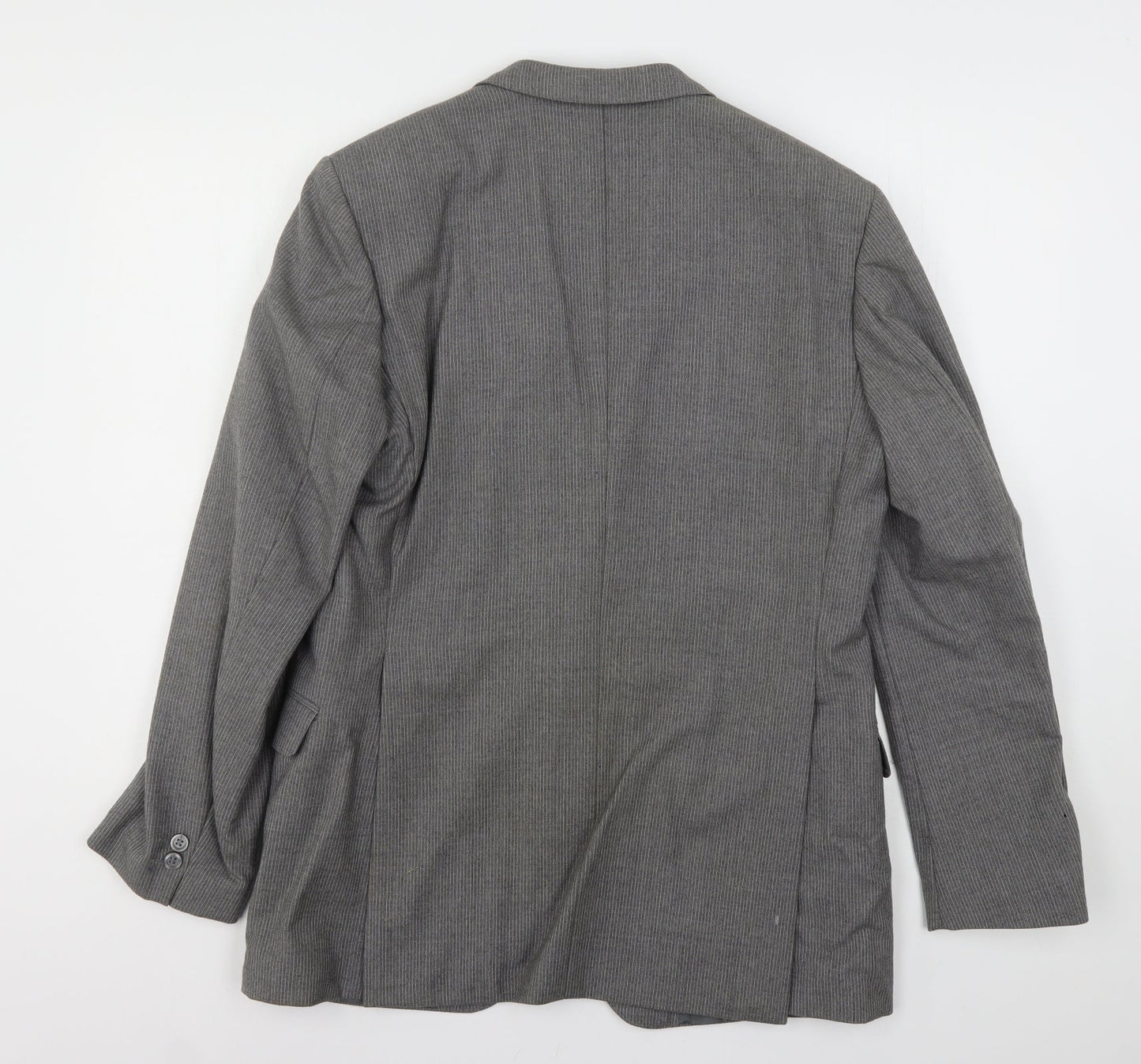 Skopes Mens Grey Striped Wool Jacket Suit Jacket
