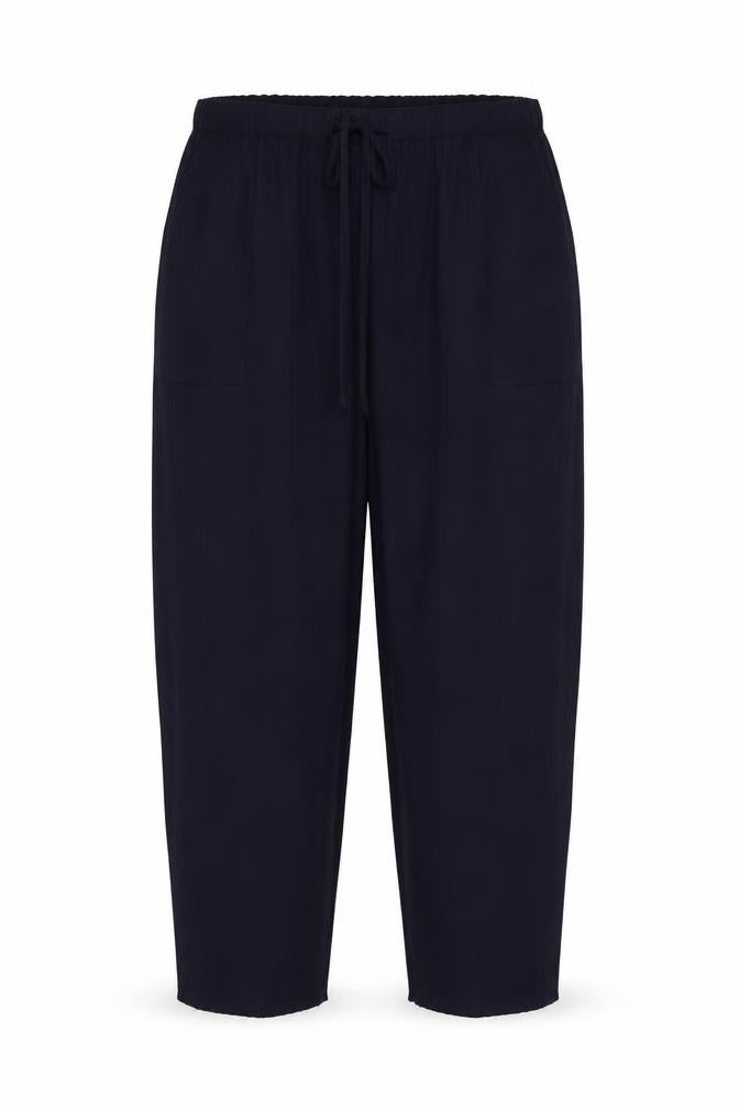 BIB Womens Blue  Polyester Trousers  Size 18 L31 in Regular Drawstring