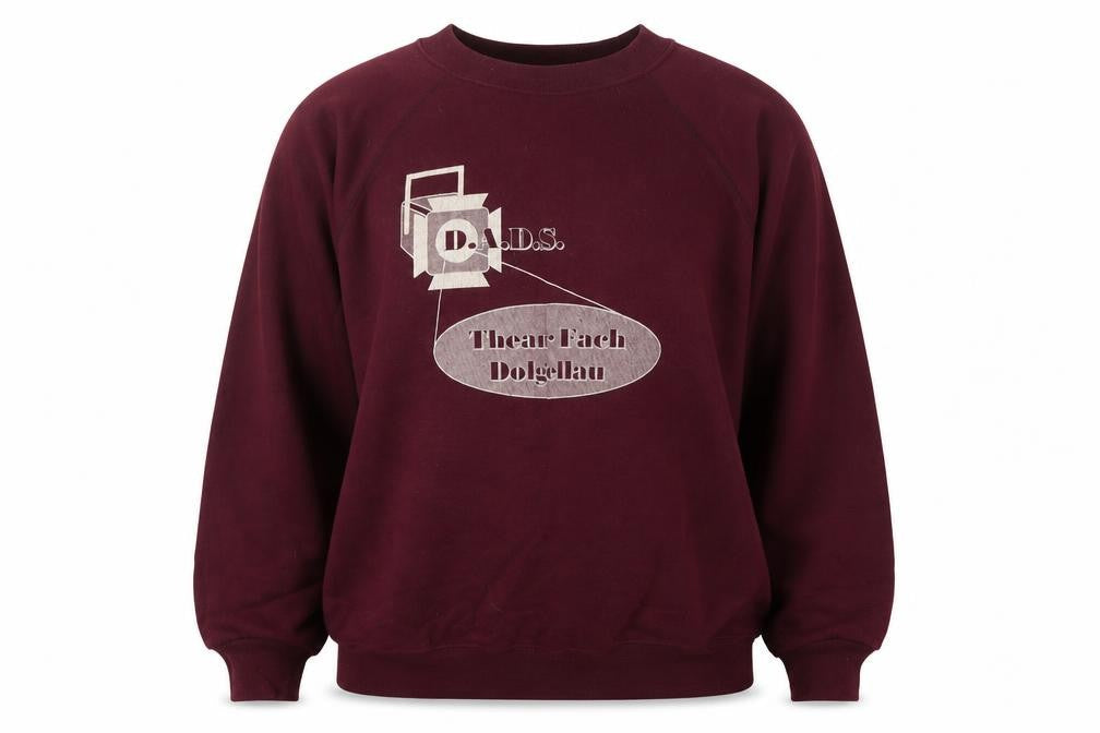 Sweat Trends Womens Purple  Cotton Pullover Sweatshirt Size L