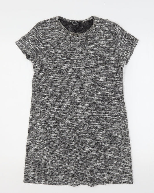 Miss Selfridge Womens Grey Round Neck  Polyester Pullover Jumper Size 8