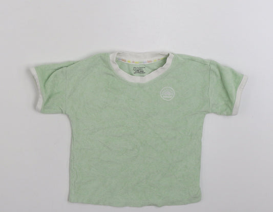 Primark Girls Green  100% Cotton Pullover Sweatshirt Size 2-3 Years  Pullover - Smile