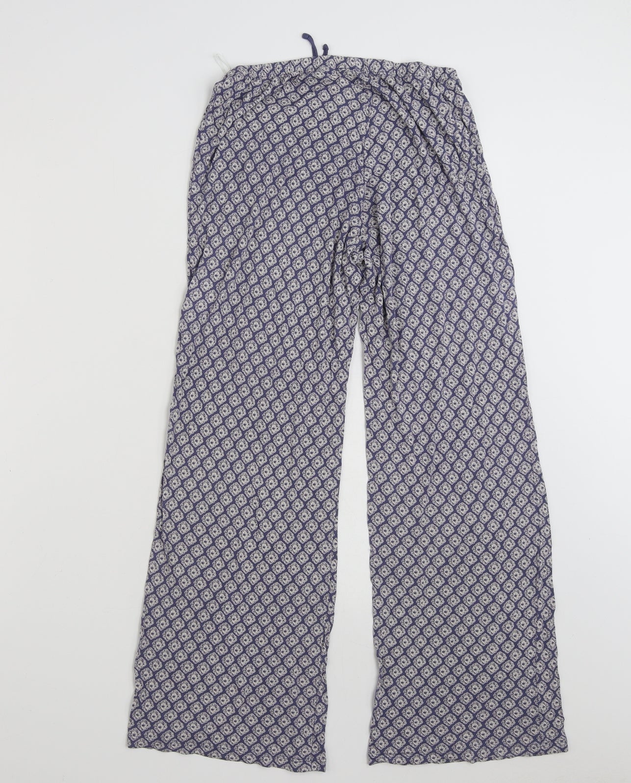 H&M Womens Blue Floral 100% Viscose Jogger Leggings Size XS L26 in
