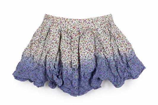 Topshop Womens Multicoloured Floral Viscose Mini Skirt Size 8   Button