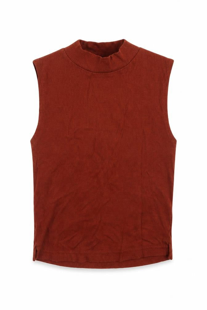 Topshop Womens Brown  Cotton Pullover Sweatshirt Size 6  Pullover