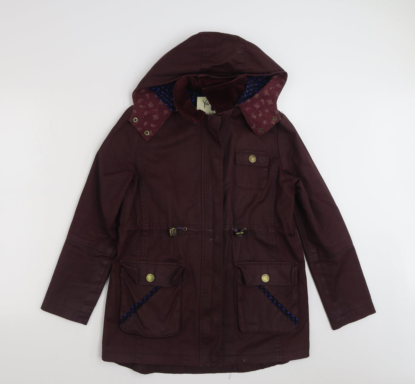 Yumi Womens Purple   Jacket  Size 10  Zip